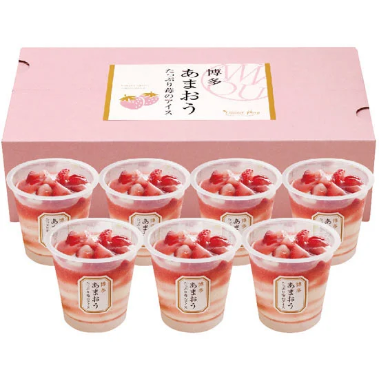 博多あまおう たっぷり苺のアイス