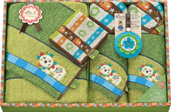 モヌモヌ フェイスタオル3枚セット