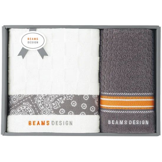 BEAMSDESIGNﾁｪｯｶｰﾊﾞﾝﾀﾞﾅﾀｵﾙｾｯﾄ(ｸﾞﾚｲ)