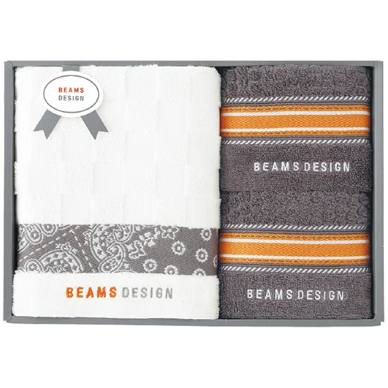 BEAMSDESIGNﾁｪｯｶｰﾊﾞﾝﾀﾞﾅﾀｵﾙｾｯﾄ(ｸﾞﾚｲ)