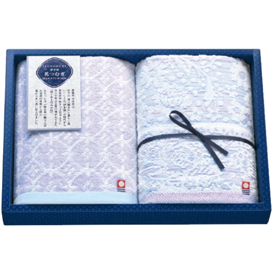 伊予国 花つむぎフェイスタオル(2P)