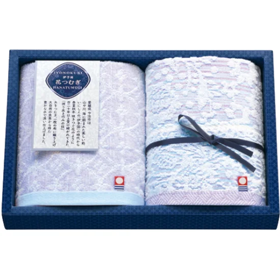 伊予国 花つむぎウォッシュタオル(2P)
