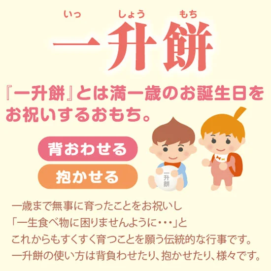 ミキハウスリュック(ネイビー)・一升餅セットの画像1