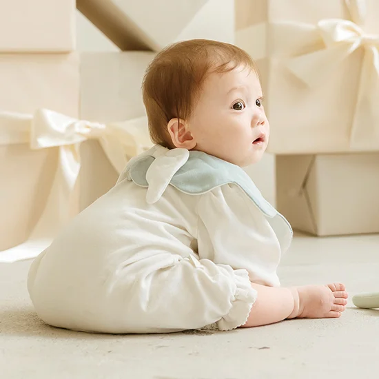 もこもこ天使スタイ ブルーの画像1