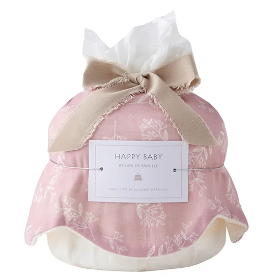 大判ビブのベビーケーキ ボタニカル