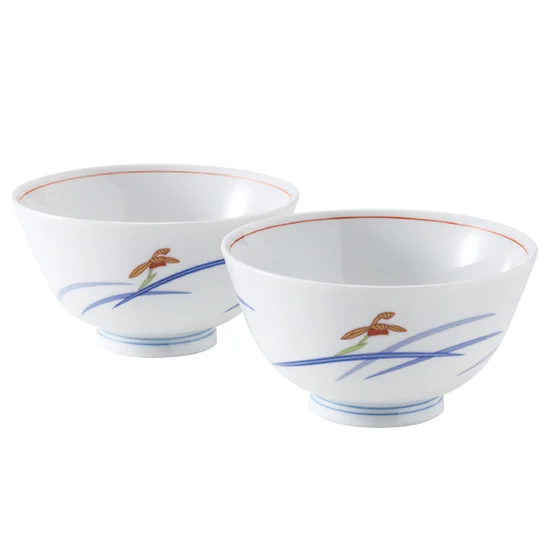 香蘭社 ｵｰｷｯﾄﾞﾌﾞﾙｰﾑ組飯碗