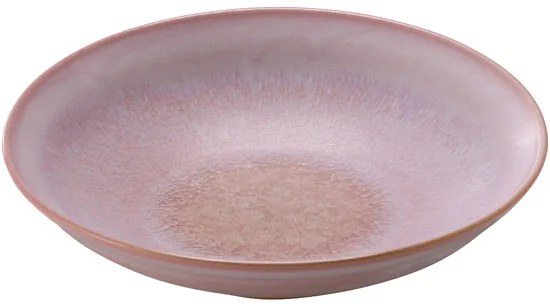 萩焼 ガラス釉盛鉢（モモイロ）