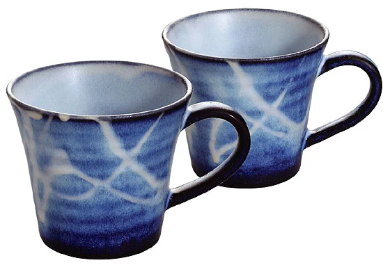 萩焼 萩藍ペアマグカップ
