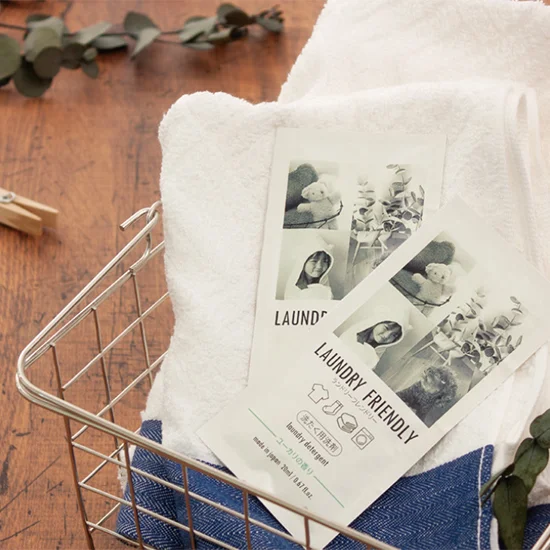 ランドリーフレンドリータオルと洗剤のセットの画像1