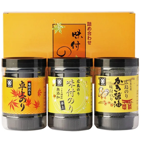 広島海苔 3種味海苔ｾｯﾄ3本詰