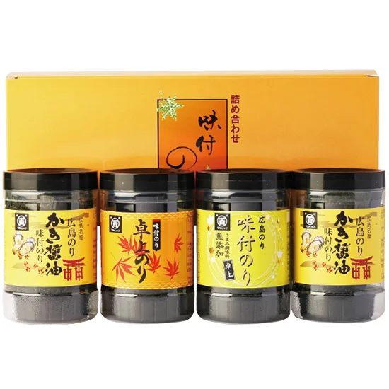 広島海苔 3種味海苔ｾｯﾄ4本詰