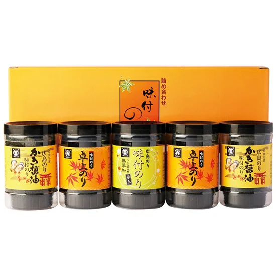 広島海苔 3種味海苔ｾｯﾄ5本詰