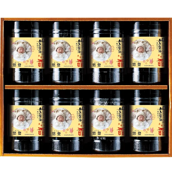 広島海苔 かき醤油味のり（オリジナルラベル）(写真)