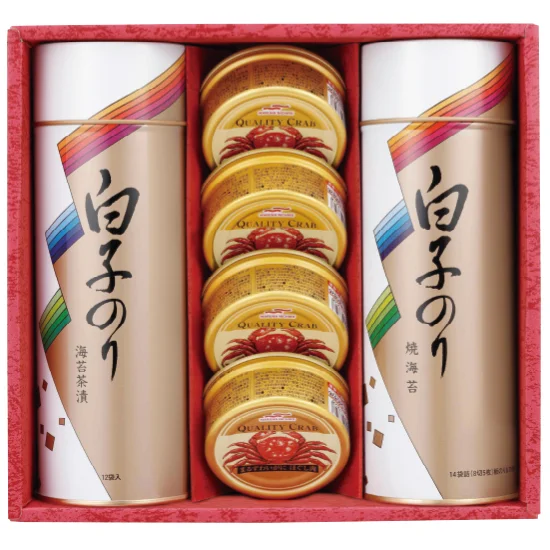 白子のり 海苔とかに缶詰合せ