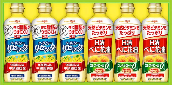 日清オイリオ リセッタ＆べに花油ギフト