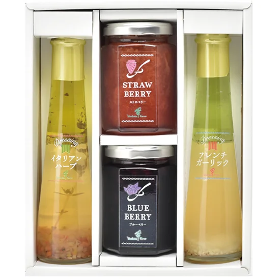 たかはたファームｼﾞｬﾑ･ﾄﾞﾚｯｼﾝｸﾞ詰合せ