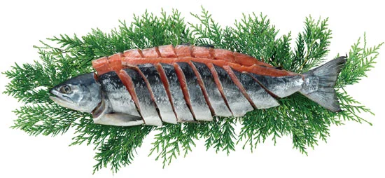 北海道日高産 新巻鮭姿切身1.7kg