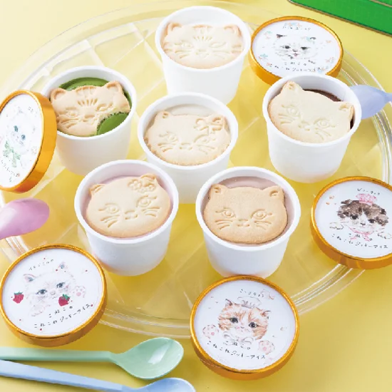 こねこのこねこねクッキー アイス6個セット