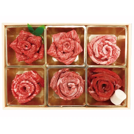 黒毛和牛5種と牛タンの花 盛り焼肉用の画像2