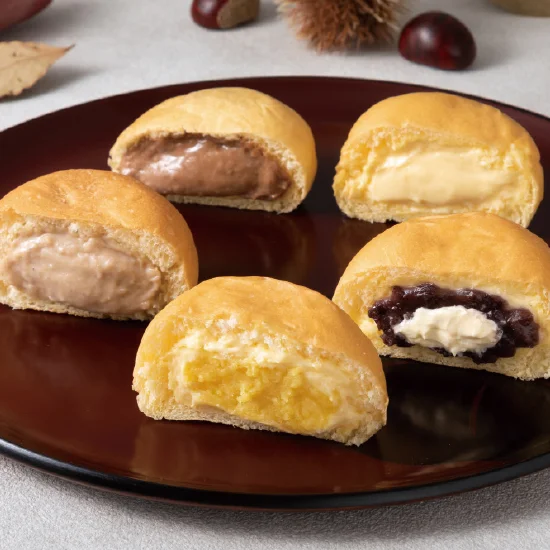 三原 八天堂 冬のくりーむパン 5種10個詰合せ