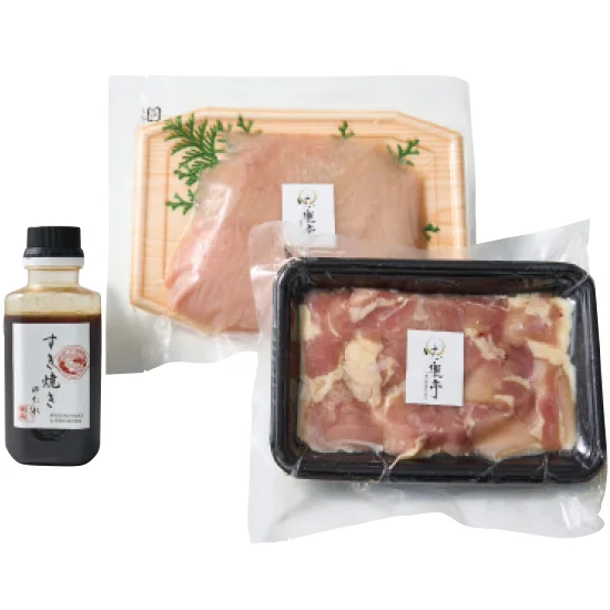 けい樂亭 阿波尾鶏すき焼 きセットの画像2