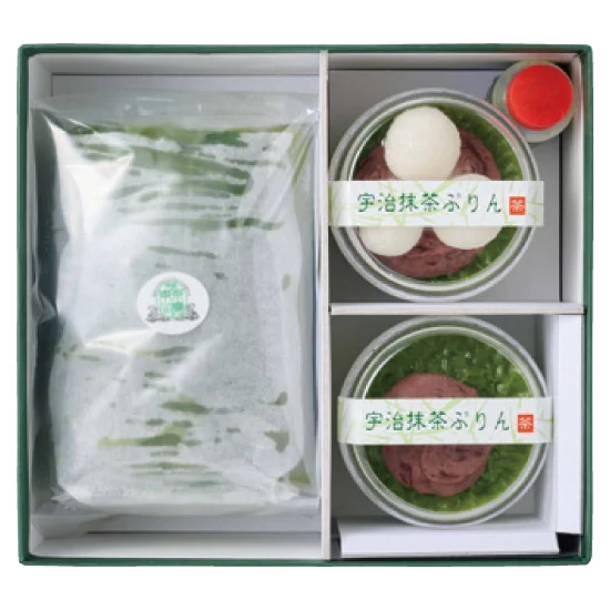 東山茶寮 宇治抹茶ロールと抹茶プリンの画像2