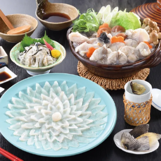 日高本店 とらふく料理フルコース