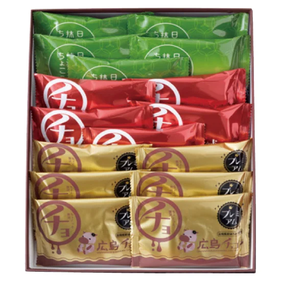 広島チョコラ3種詰合せ16個入の画像1