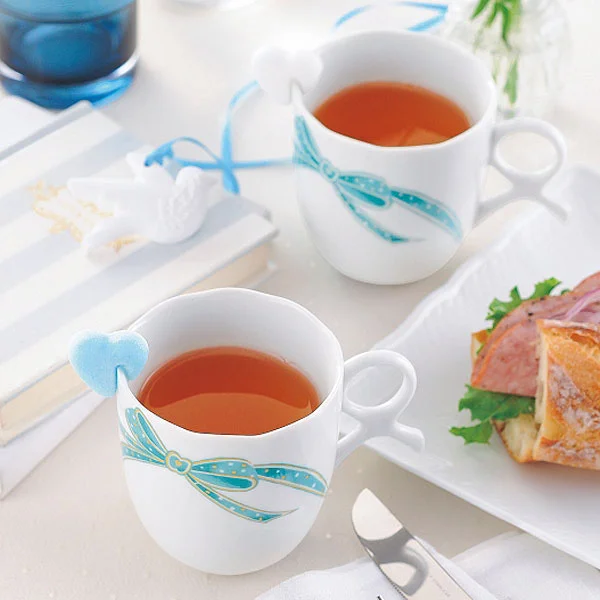新品】香蘭社 サムシングブルー ペア マグカップ ティーポット 香蘭社