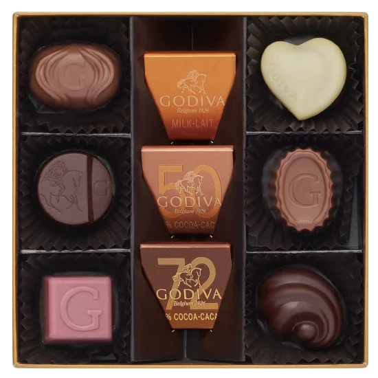 ゴディバ ハートオブゴールドコレクション9粒入