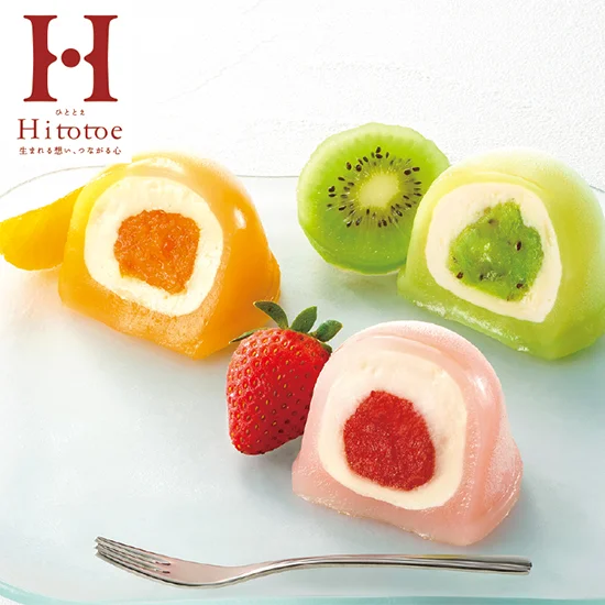 ひととえ　凍らせて食べるなめらかｸﾘｰﾑのﾌﾙｰﾂ大福の画像1