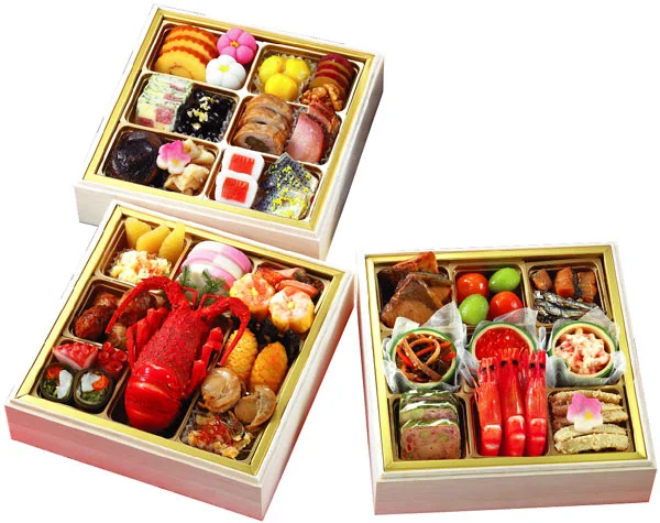 大阪黒門市場 魚まんの極み三段重