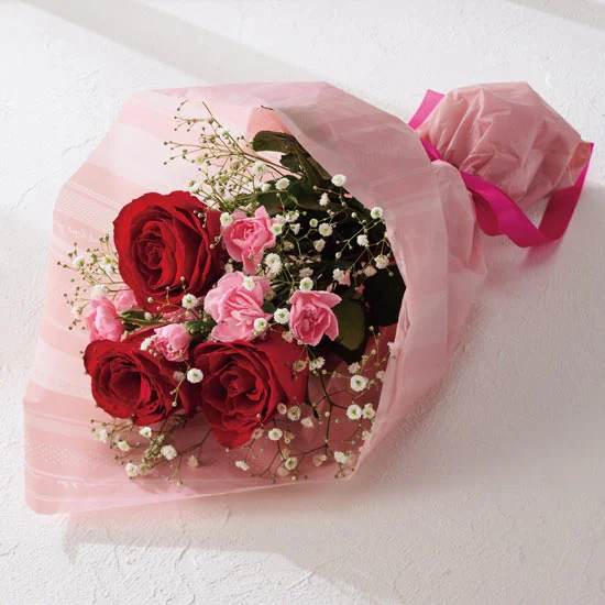 【母の日専用】バラとスプレーカーネーションの花束
