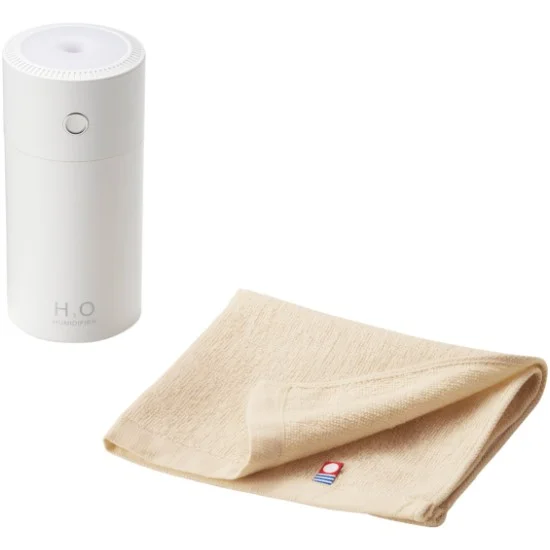 卓上加湿器＆今治タオルセットホワイト