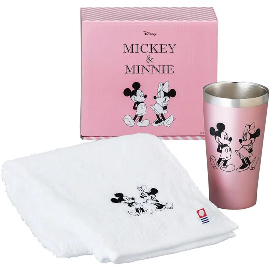 ディズニー メタルサーモタンブラー＆今治タオルセット ピンク