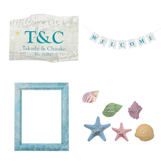 ブルービーチパーティ☆（ハートパイミニ）48個セットの画像1