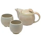 萩焼 姫土 茶の間セット(茶コシ付）