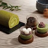 京都・東山茶寮 宇治抹茶ロールケーキと宇治茶プリン3つの風味