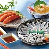 ふく霜降り刺身と辛子明太子詰合せ