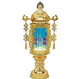 （対入）7号ヨーラク付バブル灯 ゴールド ブルー