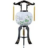 回転 10号 黒蒔絵芙蓉萩