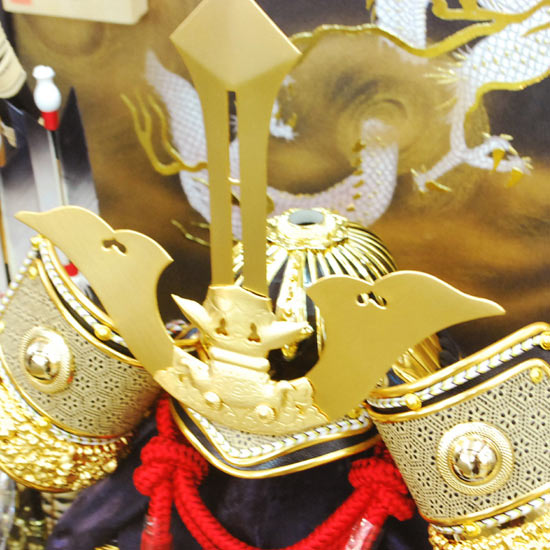 5月飾り ケース 五月人形 兜飾り コンパクト 兜 ガラスケース飾り kabuto 富岳 165-712